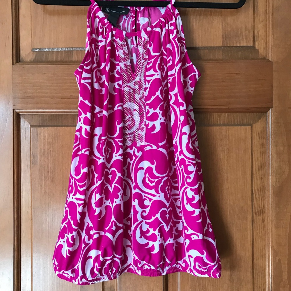 INC tank with beading, size small